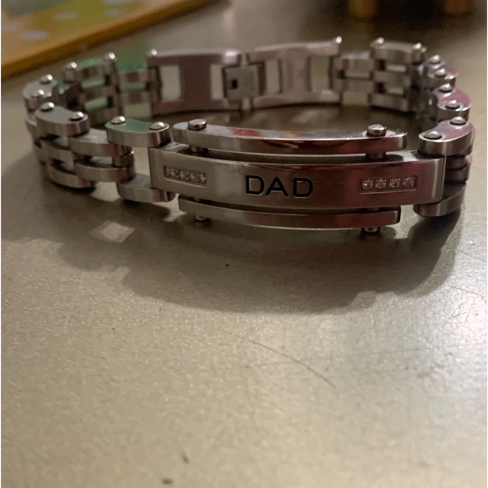 Stainless Steel Dad Bracelet
